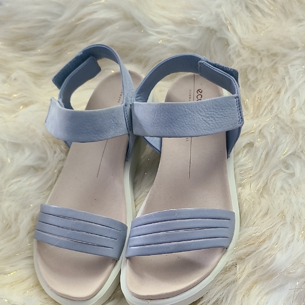 Ecco Women's Light Blue Sandals - Picture 8 of 8